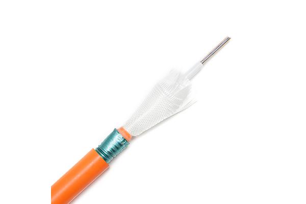 Normafire, Câble monomode armé acier résistant au feu CR1/C1, 8 FO, OS2, orange