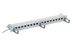 Panneau de brassage 1U avec support arrière, Cat6 Real10