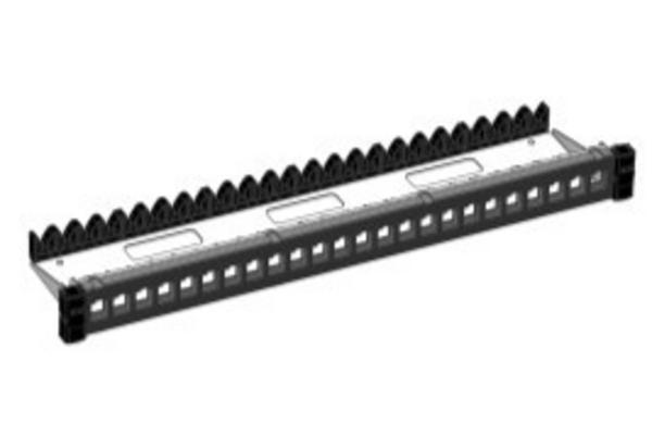 Panneau de brassage 1U vide Nouveau Design, 16 ports RJ45