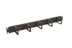 Panneaux passe-câbles 5 anneaux 1U, 120x40 mm, noir