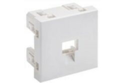 Plastron simple affleurant 45x45 sortie droite