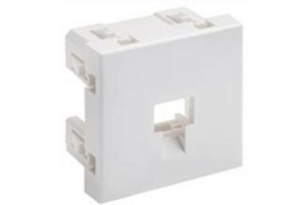 Plastron simple affleurant 45x45 sortie droite