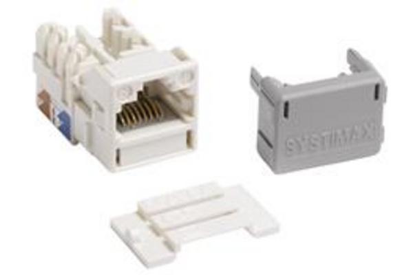 Prise Systimax RJ45 Cat6 non blindé MGS400 blanche, blanc