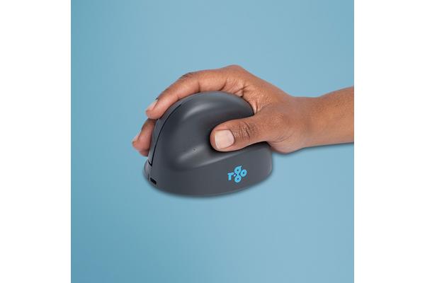 R-GO TOOLS Souris ergonomique HE Basic, droiter, Bluetooth, M grise