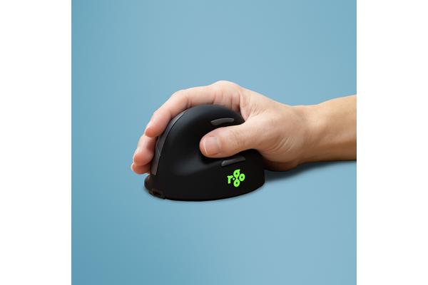 R-GO TOOLS Souris ergonomique HE Break, droiter, Bluetooth, L noire