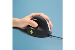 R-GO TOOLS Souris ergonomique HE Break, gaucher, filaire, L noire