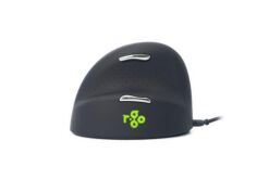 R-GO TOOLS Souris ergonomique HE Break, gaucher, filaire, M noire