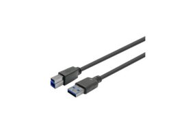 TESCA - Cordon moulé premium USB 3 type A male/ type B male de 2m