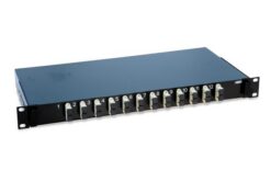 Tioir optique coulissant équipé de traversées SC duplex multimodes, noir