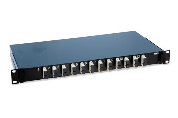 Tioir optique coulissant équipé de traversées SC duplex multimodes, noir
