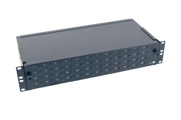 Tiroir optique coulissant 2U métal vide pour 4FC, noir