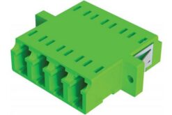 Traversée optique monomode LC/APC quad, vert