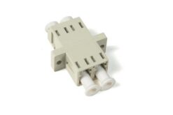 Traversée optique multimode LC duplex, aqua, sans oreilles de fixation