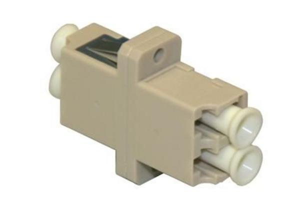 Traversée optique multimode LC duplex, beige, empreinte simplex SC