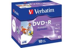 VERBATIM Pack de 10 DVD+R 4.7GB 16x (43508)