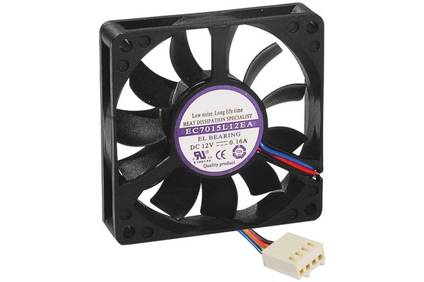 Ventilateur de rechange - 4 Fils PWM - 70x70x15
