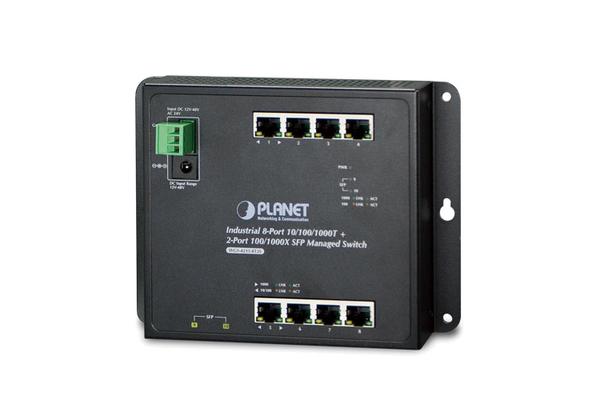 WGS-4215-8T2S - Switch indus. IP30 manag. L2, 8 Gigabit & 2 SFP, montage sur mur