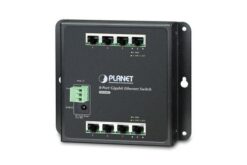 WGS-803 - Switch indus. IP30 P&P 8 ports Gigabit, montage sur mur