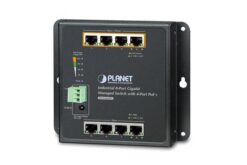 WGS-804HPT - Switch indus. IP30 L2, 8 Gigabit dont 4 ports PoE+, montage sur mur