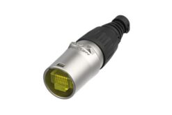 Corps de fiche Ethercon cat5e. corps argent (sans RJ45)
