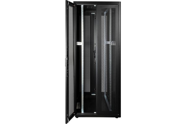 EKIVALAN Baie pro BEPF 42U 800 x 1200, 2 ventil, 2 ventil (noir) /en kit