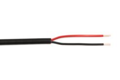 HP rond 2 x 2,5mm² gaine noire
