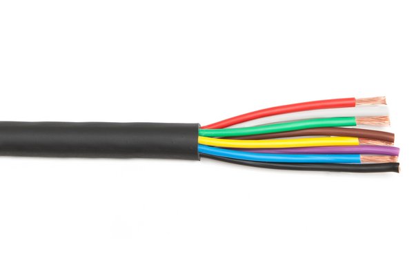 HP rond 8 x 2,5mm² gaine noire