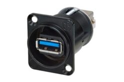 NEUTRIK Traversée USB3 A/B noire série D