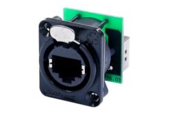 NEUTRIK Traversée de panneau Ethercon RJ45 série D noire